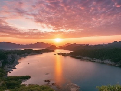 嵊泗基湖日出，自然画卷