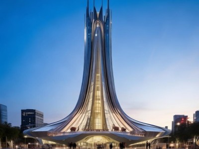 北京桂州大厦12米高的商业与科技大教堂，位于北京大广场，不容错过！