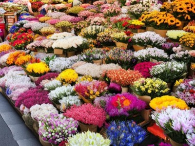 京都的花艺艺术，卖花艺术的视觉盛宴