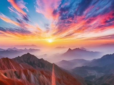 丹霞山正午日出，一个不容错过的最佳地点