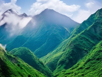 一、青山的自然之美