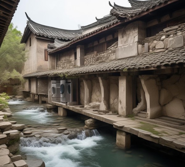 修水洗衣服房，千年古建筑与现代便捷的结合，打造完美生活