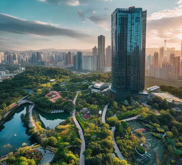 广州塔旁的酒店，逃离都市，感受自然与美景。