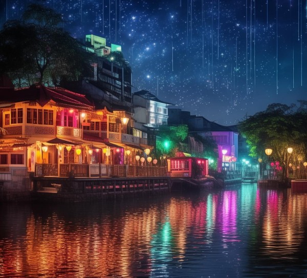 河内的夜景，夜色与美景的完美结合