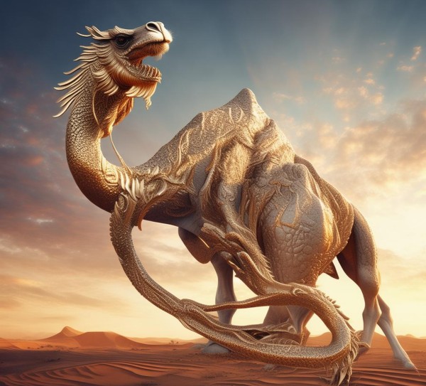 骆驼与金龙，文化与自然的对话