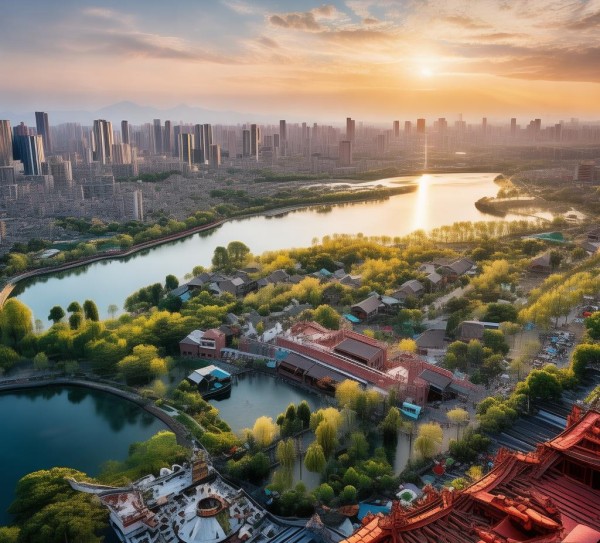 五湖之滨，抚顺繁华