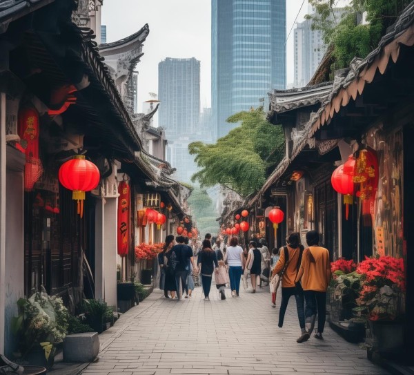 探索广州的优雅街道，都市生活，生活美学