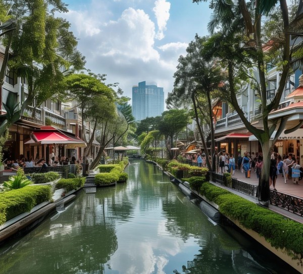 曼谷普林斯顿酒店位于曼谷的普林斯顿区，周边环境优美，适合购物和休闲。