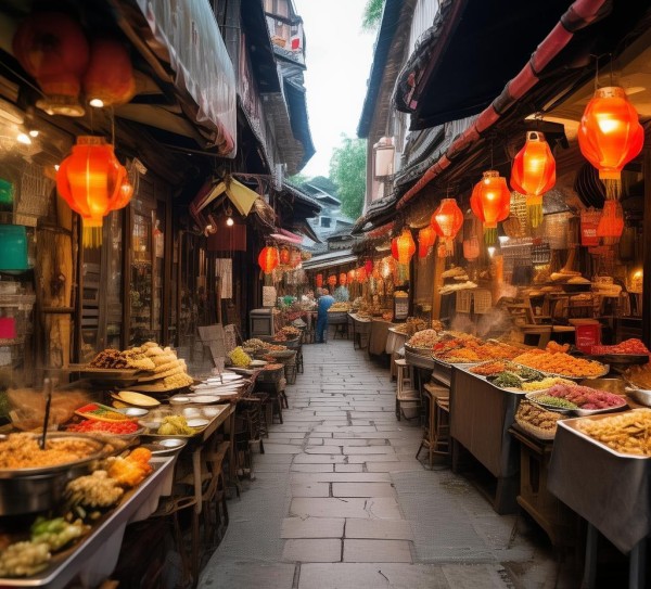 安顺小吃街，美食与小巷的完美结合