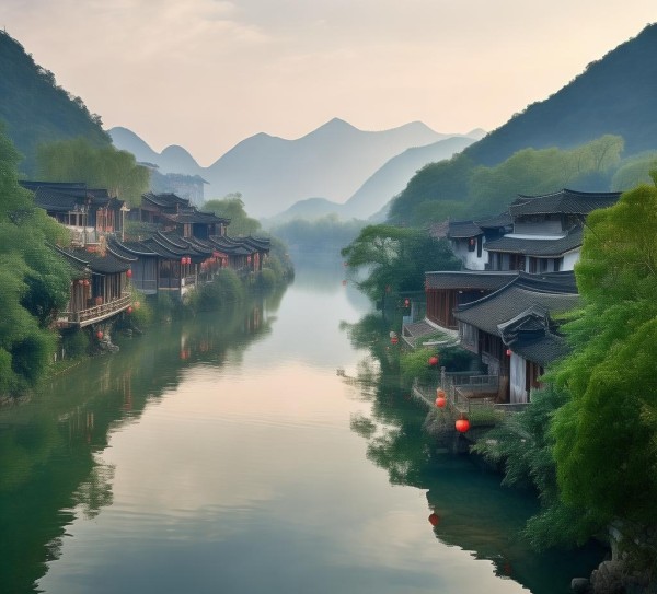 江南山水下的晋江，宁静与自然的完美融合