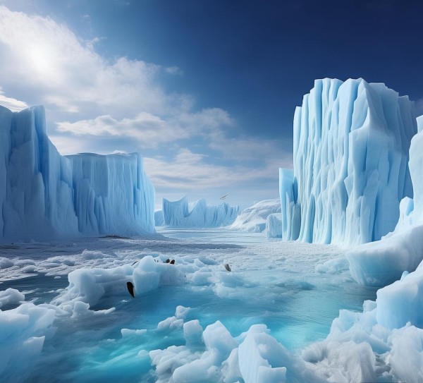 南极洲中的地理异域地景观