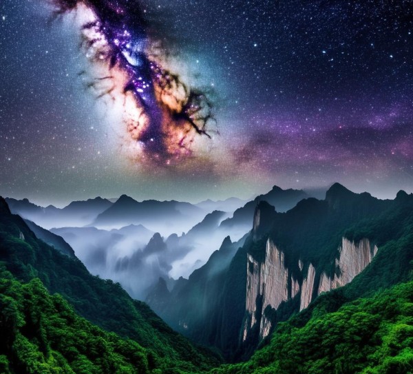 碧峰峡， spatial 天文奇观