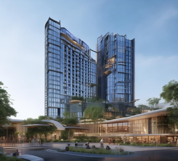 中山市的高端酒店，交通便利，现代服务，特色餐饮丰富，购物设施齐全。