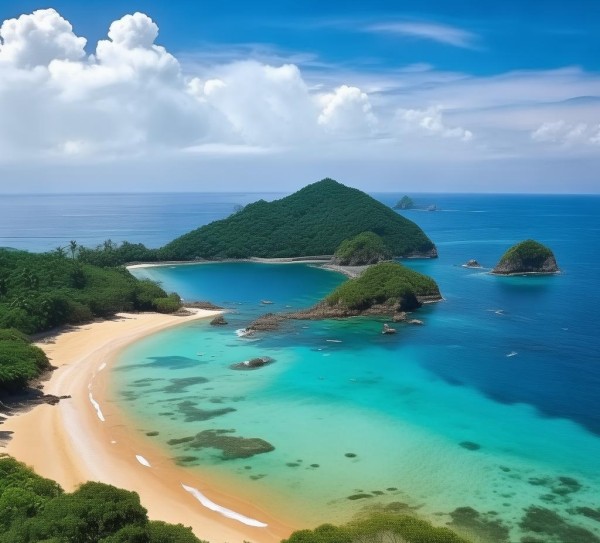 三亚清水湾位置介绍，清湾景区、水仙岛、沙滩、海天相接，三亚最佳旅游景点推荐！