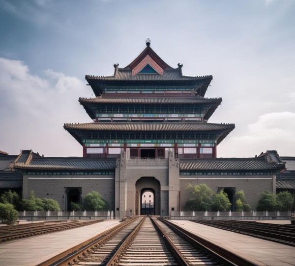 西安北站千年标志性建筑——历史记忆点