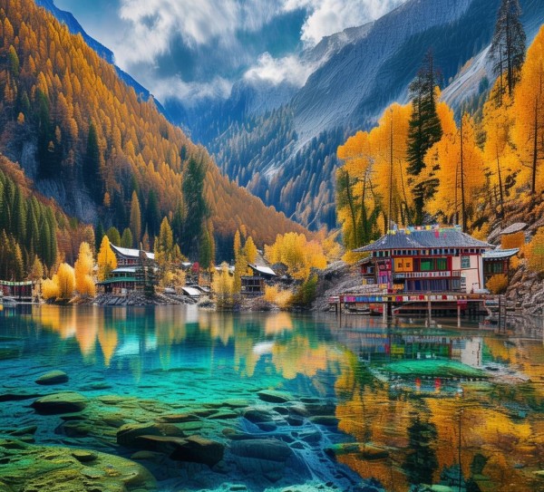 九寨沟天堂，自然与人文的完美结合