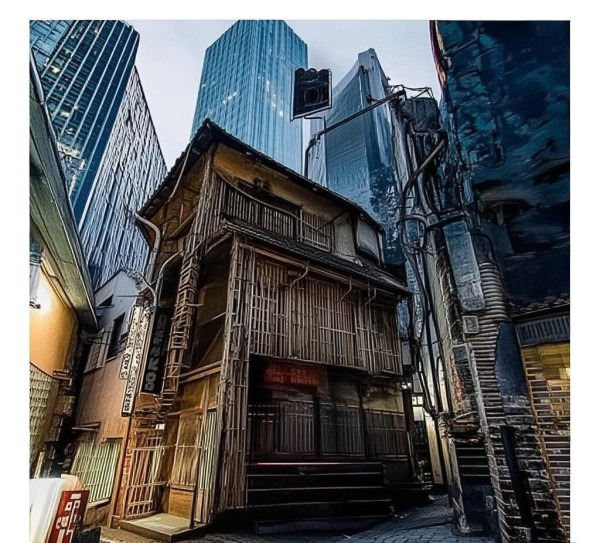 日本东京中被遗忘的旧建筑与现代生活的交织故事