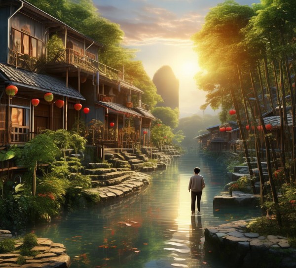 绿意盎然，水乡之约