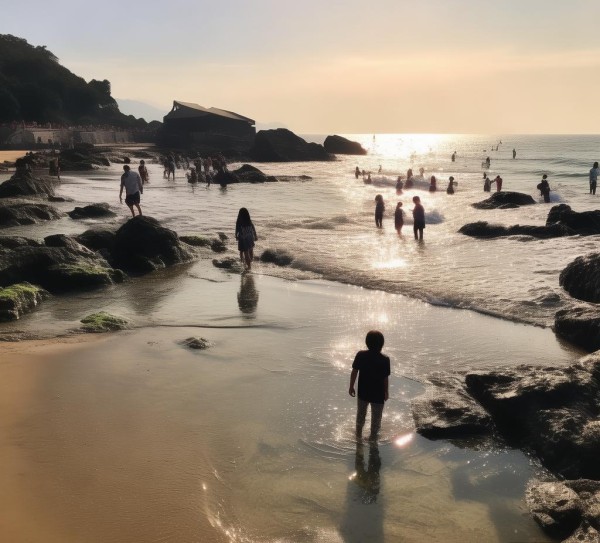 蓬莱海水浴场，了解和探索的地方