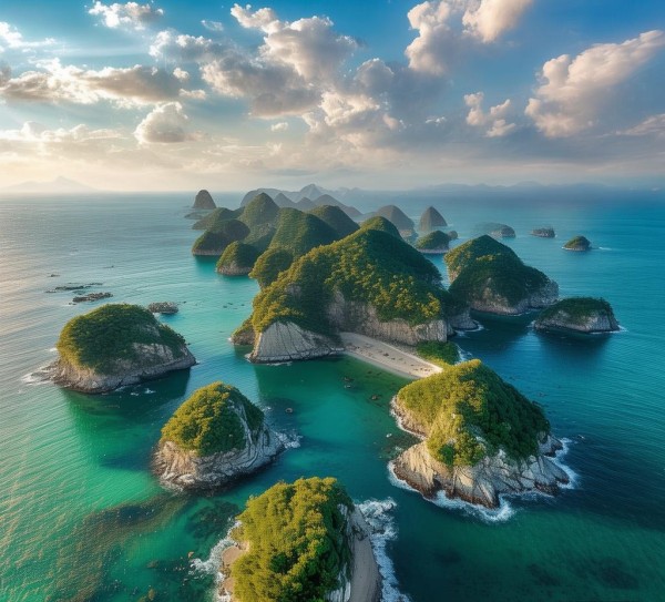 朱家尖南沙，海洋之 islands，一个独特的自然景观